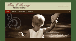Desktop Screenshot of maryjbrowninglaw.com