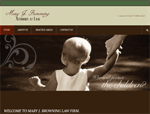Tablet Screenshot of maryjbrowninglaw.com